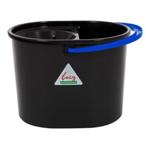 Lucy-R Oval Bucket made of recycled black plastic